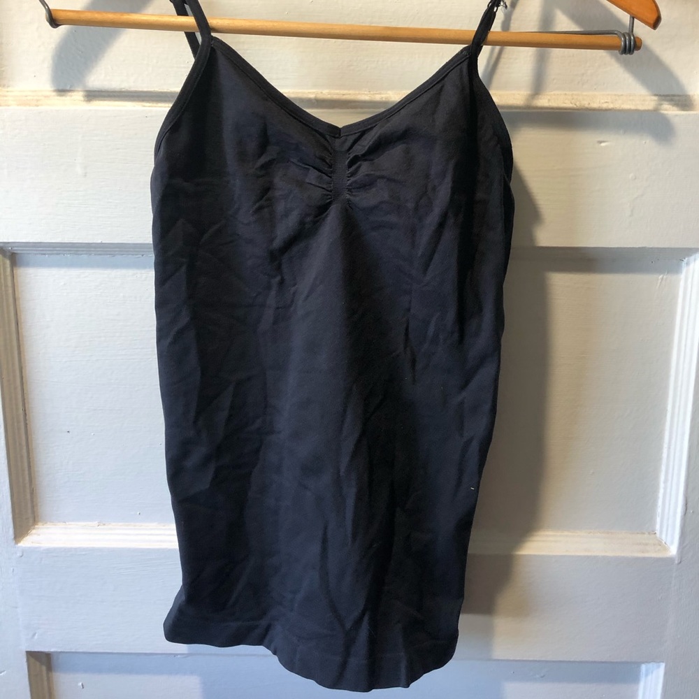 Black spaghetti strap cami